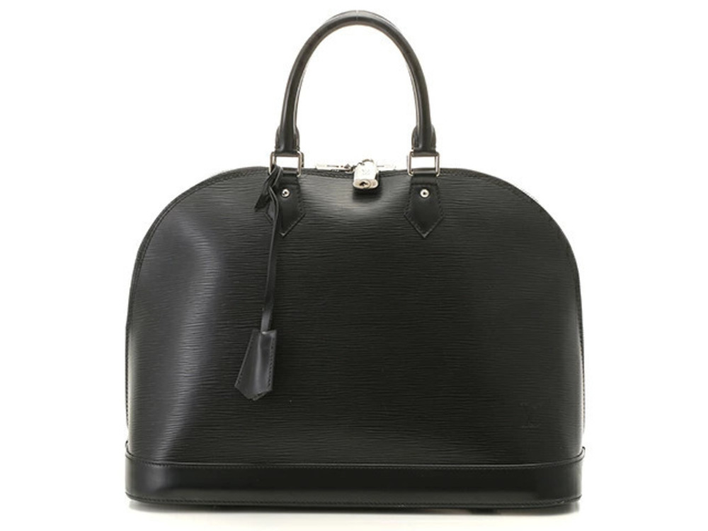 LOUIS VUITTON Alma Epi Noir Black Handbag